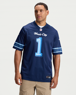 Мужские джерси Cameron Ward Tennessee Titans Rivalries Collection Nike NFL Game Jersey