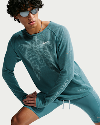 Мужские Nike Stride Dri-FIT Waffle Crew-Neck Top