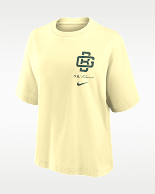 Женская футболка Green Bay Packers Rivalries Collection Boxy Nike NFL