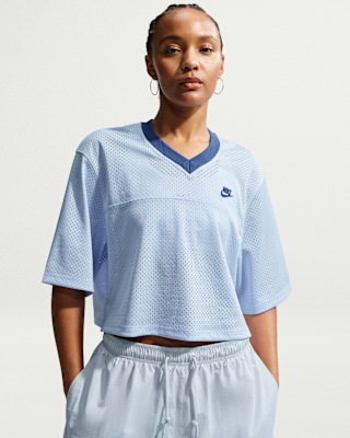 Женские джерси Nike Sportswear Oversized Heritage Cropped Mesh Jersey