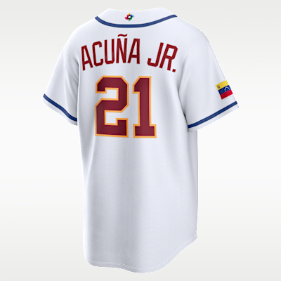 Ronald Acuña Jr. Venezuela National Baseball Team 2026 World Baseball Classic Men's Nike Stadium Jersey
