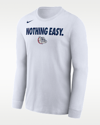 Мужская футболка Gonzaga Nike College Long-Sleeve