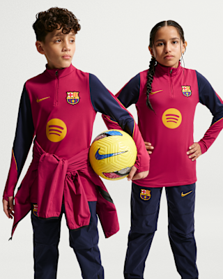 Детские FC Barcelona Strike Big Kids' Nike Dri-FIT Soccer Knit Drill Top