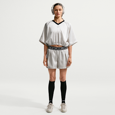 Nike Sportswear Oversize Saten Kadın Üstü görsel 4