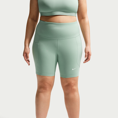 Nike One Yüksek Belli Cepli 20 cm Kadın Bisiklet Şortu görsel 2