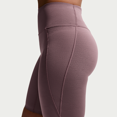 Nike Universa Women's High-Waisted 8" Biker Shorts with No Front Seam