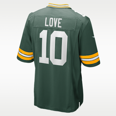 Camiseta game para hombre NFL Green Bay Packers (Jordan Love)