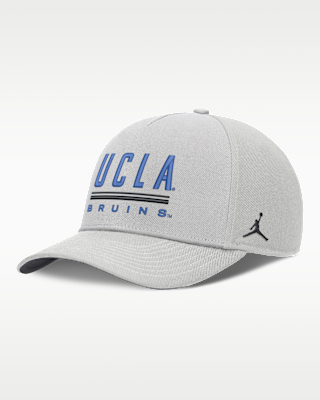 Мужские  UCLA Sideline Practice Rise Jordan Brand Dri-FIT College Adjustable Hat