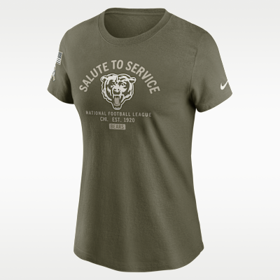 Chicago Bears Salute to Service Sideline Women's Nike NFL T-Shirt