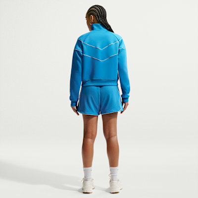 Nike Sportswear Bol Kesimli Normal Belli 8 cm Fleece Kadın Şortu görsel 5