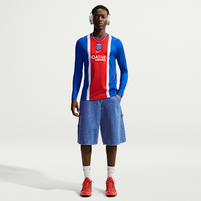 Футбольная футболка мужская Nike Paris Saint-Germain 2026/27 Stadium Home Dri-FIT Replica Long-Sleeve Jersey