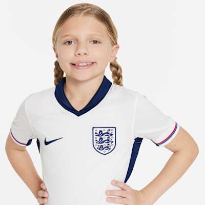 England (Men's Team) 2024/25 Stadium Home Older Kids' Nike Dri-FIT Football Replica Shirt