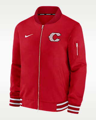 Мужская куртка Cincinnati Reds Authentic Collection City Connect Nike MLB Full-Zip Bomber