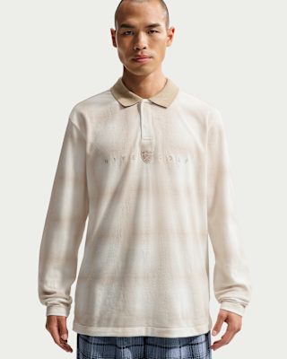 Мужские  Nike Fairway Fresh Dri-FIT Loose Long-Sleeve Golf Polo