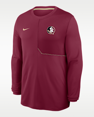 Мужские Florida State Sideline Coach Nike Dri-FIT College Long-Sleeve Top