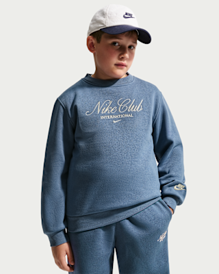 Детский свитшот Nike Sportswear Big Kids' Fleece Crew-Neck