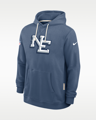 Мужское худи New England Patriots Rivalries Collection Sideline Nike Dri-FIT NFL Pullover Hoodie