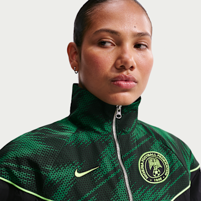 Nike Nijerya Windrunner Nike UV Dokuma Kadın Futbol Ceketi görsel 3