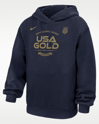 Детское худи Nike US Olympic Team Club Big Kids' Pullover Fleece Hoodie