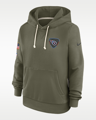 Женское худи Tennessee Titans Salute to Service Sideline Nike Dri-FIT NFL Pullover Hoodie