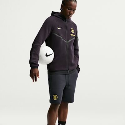 Nike Chelsea FC Tech Fleece Nike Erkek Futbol Şortu görsel 4
