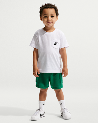 Детская футболка Nike Sportswear Toddler Pocket and French Terry Shorts Set