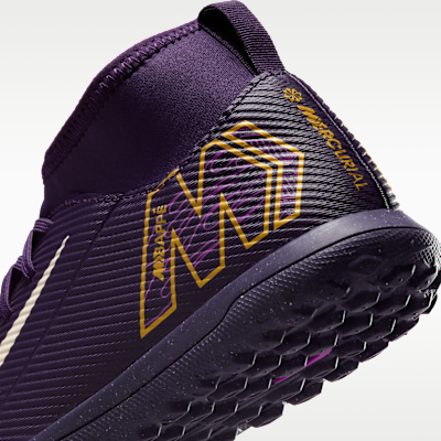 Tacos de fútbol TF high para niños talla grande Nike Jr. Mercurial Superfly 10 Club "Kylian Mbappé"