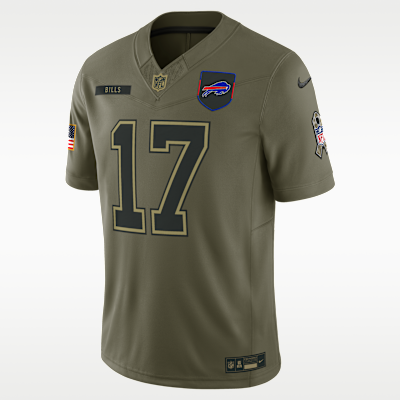 Josh Allen Buffalo Bills Salute to Service Men's Nike Dri-FIT NFL Limited Jersey
