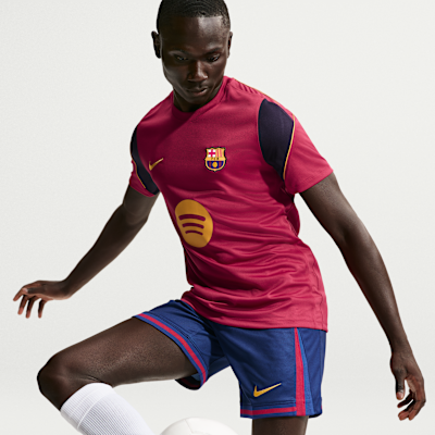 Nike FC Barcelona Strike Nike Dri-FIT Kısa Kollu Erkek Futbol Üstü görsel 2