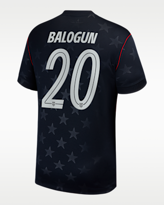 Мужские джерси Folarin Balogun USMNT 2026 Stadium Away Nike Dri-FIT Soccer Jersey