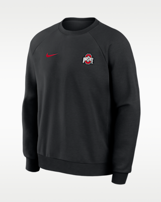 Мужские Ohio State Premium Performance Nike Dri-FIT College Pullover Crew