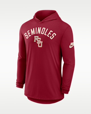 Мужская футболка Florida State Legacy Arch Nike Dri-FIT College Long-Sleeve Hooded