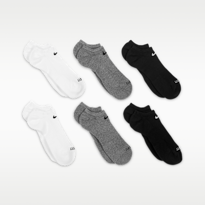 Calcetines invisibles de entrenamiento Nike Everyday Plus Cushioned (6 pares)