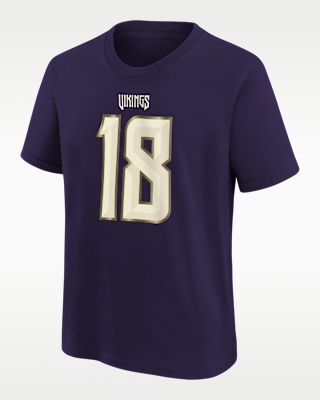 Детская футболка Justin Jefferson Minnesota Vikings Rivalries Collection Big Kids' Nike NFL