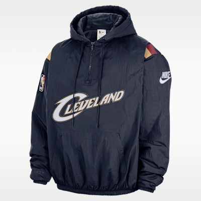 Cleveland Cavaliers Hardwood Classics Men's Nike Therma-FIT NBA 1/2-Zip Hoodie
