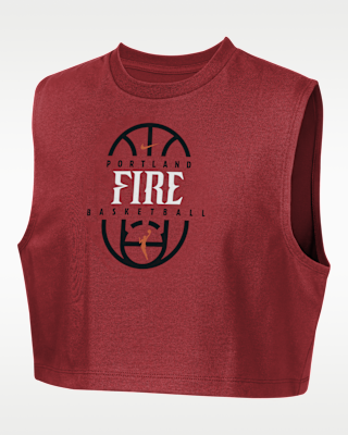 Детская футболка Portland Fire Nike Authentics Big Kids' (Girls') Sleeveless Cropped