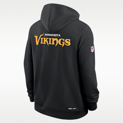 Minnesota Vikings Initial Home Sideline Men's Nike Dri-FIT NFL Pullover Hoodie