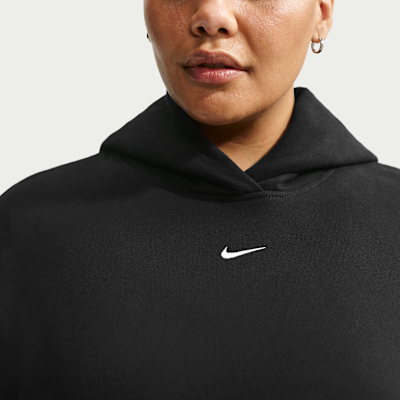 Nike Studio Fleece Orta Kalınlıkta Oversize Kapüşonlu Kadın Sweatshirt'ü görsel 3
