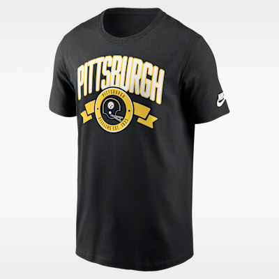 Playera Nike de la NFL para hombre Pittsburgh Steelers Rewind Front And Back Hit Essential