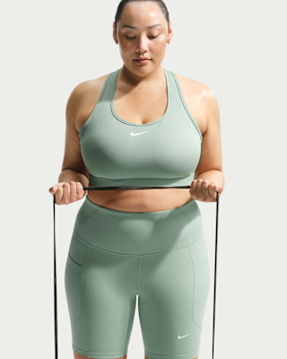 Nike Swoosh Medium Support Women's Padded Sports Bra (Plus Size)