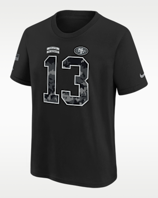Детская футболка Brock Purdy San Francisco 49ers Salute to Service Big Kids' Nike NFL