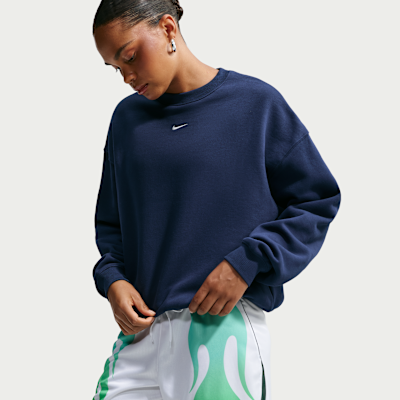 Nike Studio Fleece Orta Kalınlıkta Oversize Crew Kadın Sweatshirt'ü