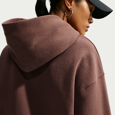 Nike Studio Fleece Orta Kalınlıkta Oversize Kapüşonlu Kadın Sweatshirt'ü görsel 2
