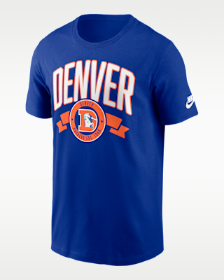 Мужская футболка Denver Broncos Rewind Front And Back Hit Essential Nike NFL