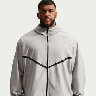 Nike Tech Shori Örgü Tam Boy Fermuarlı Windrunner Erkek Ceketi görsel 6