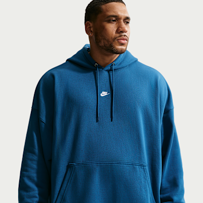 Nike Sportswear Club Oversize Fransız Havlu Kumaşı Erkek Kapüşonlu Sweatshirt'ü görsel 7