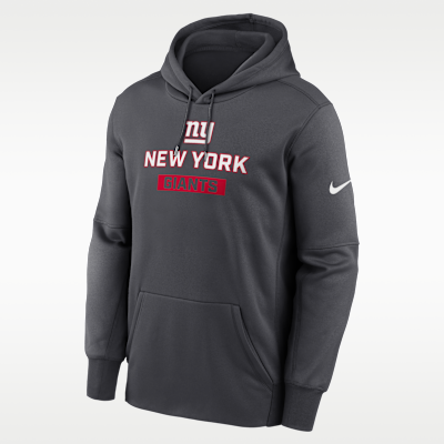 New York Giants Toss Sweep Men’s Nike Therma NFL Pullover Hoodie