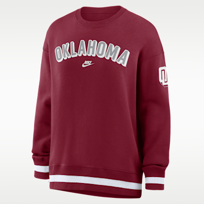 Oklahoma Legacy Phoenix Women's Nike College Oversized Pullover Crew