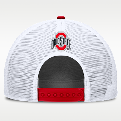 Ohio State On-Field Rise Men's Nike College Trucker Adjustable Hat