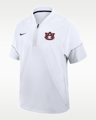 Мужская куртка Auburn Sideline Coach Nike College 1/2-Zip Short-Sleeve Hooded